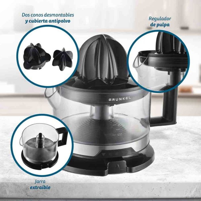 Grunkel Exprimidor de Cítricos XP-545NG 40W Negro 500ml